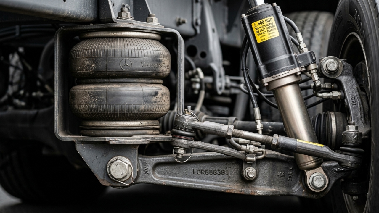 Equipado com três eixos robustos e capacidade para 24 toneladas, o chassis alemão domina as frotas rodoviárias de luxo em todo o território