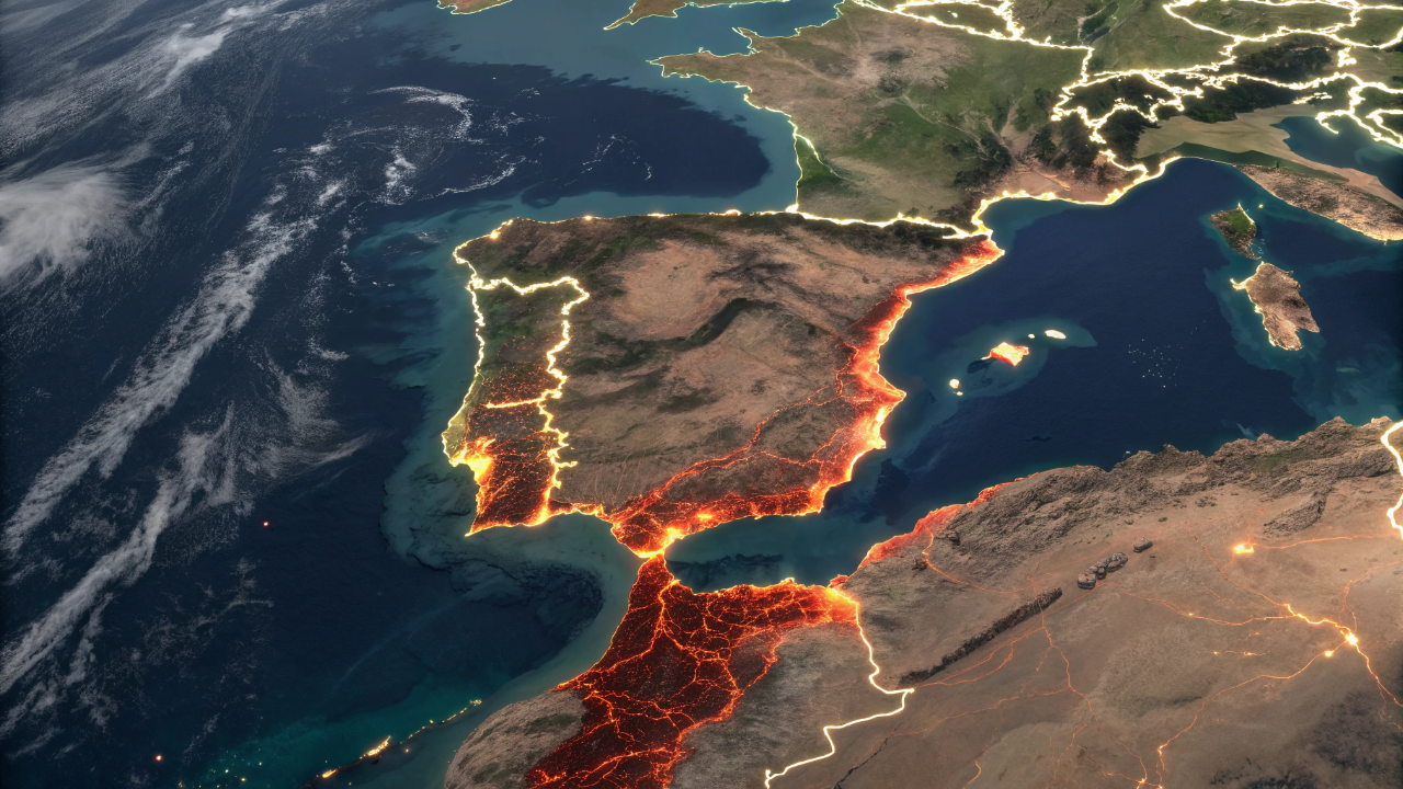 Prensada entre dois continentes, a Península Ibérica está girando no sentido horário, confirmam geólogos que monitoram as placas tectônicas
