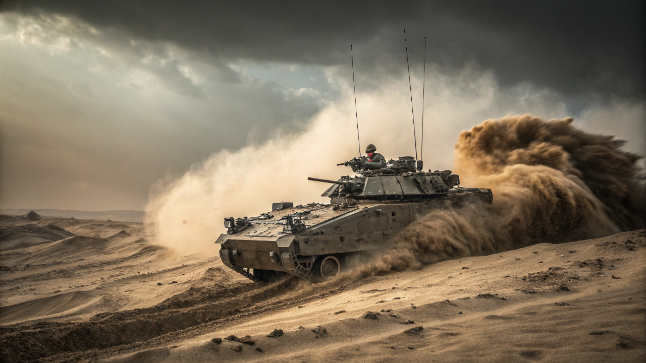 Projetado para transportar 7 soldados de infantaria o blindado britânico de 25 toneladas cruzou desertos escaldantes durante a Guerra do Golfo