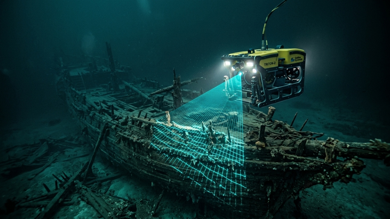 Navio de 2.400 anos encontrado intacto no fundo do Mar Negro vira a cápsula do tempo mais importante da ciência ao preservar mastros e leme gregos