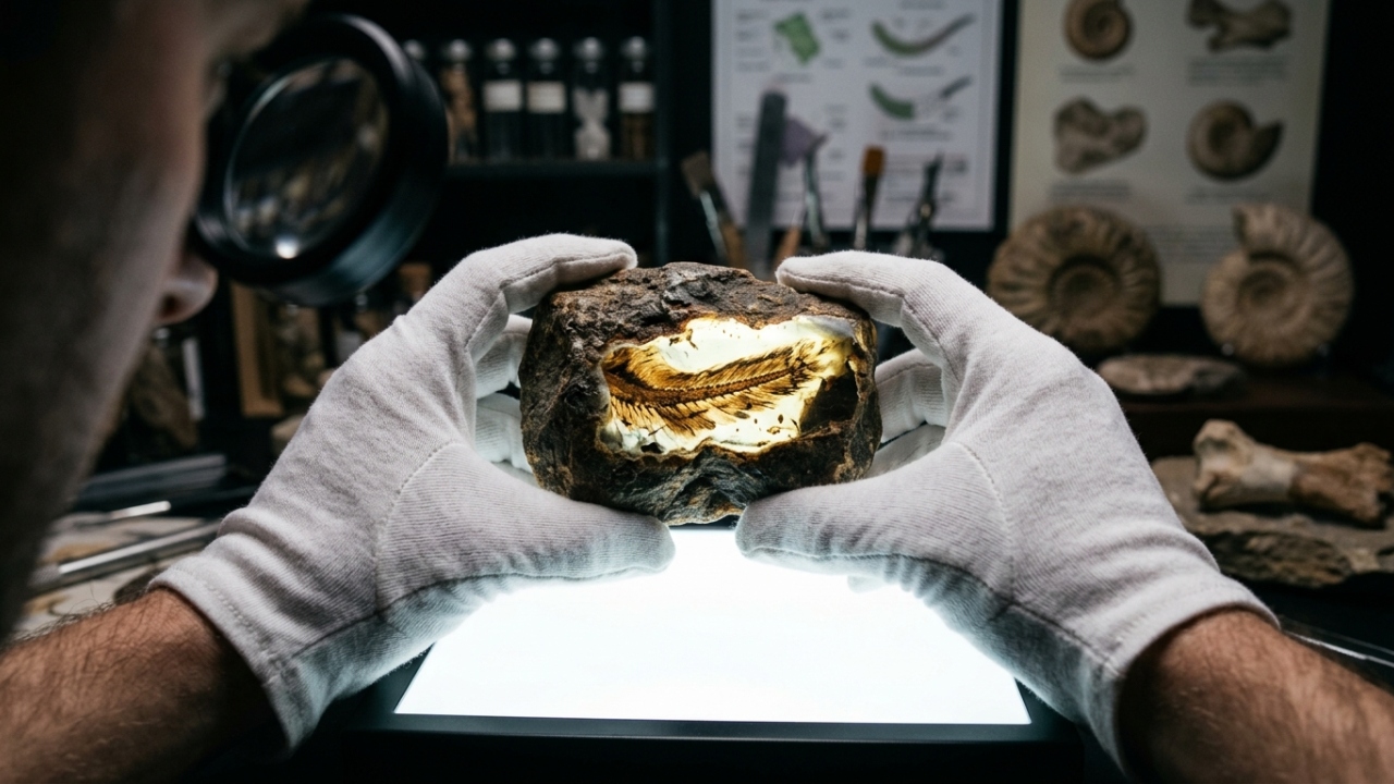 Preservado em uma pedra de âmbar de 99 milhões de anos, um filhote de dinossauro com penas perfeitamente intactas revela detalhes que os fósseis comuns nunca conseguiram mostrar