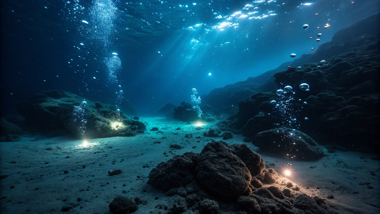 Rochas no fundo do mar estão produzindo oxigênio sozinhas e isso mudou tudo que a ciência acreditava sobre a vida