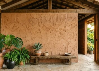 Se você já se perguntou como algumas casas conseguem aquela textura de parede irregular, cheia de personalidade e com um visual rústico moderno, a resposta provavelmente é o reboco baiano
