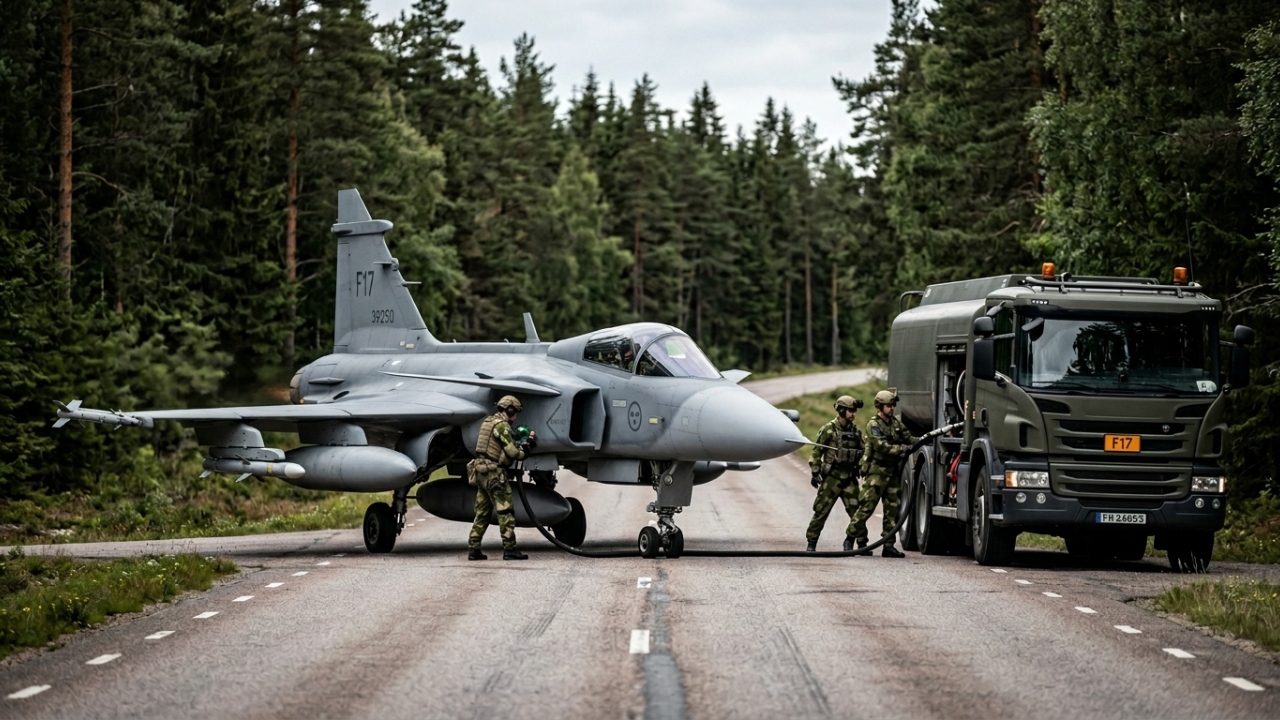 O caça de manutenção ultrabaixa que pode pousar em rodovias comuns e ser totalmente reabastecido por recrutas em apenas 10 minutos