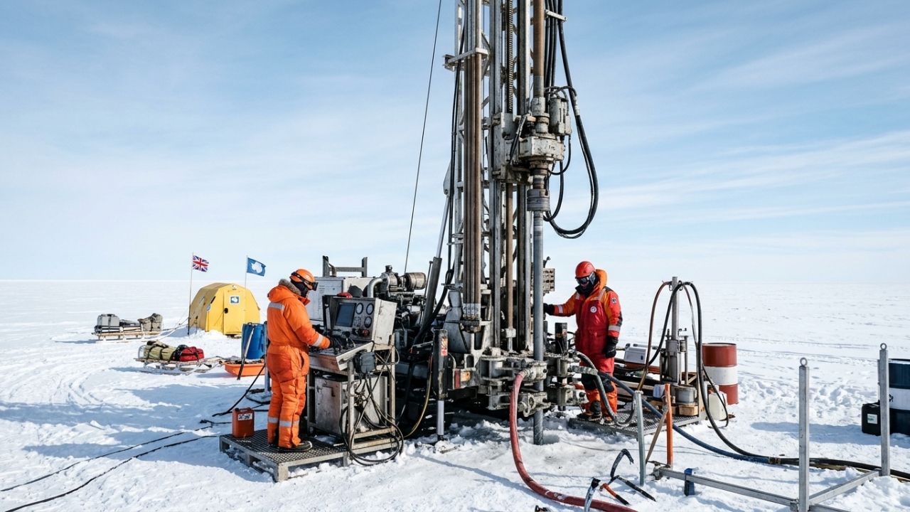 Cientistas perfuram 523 metros sob o gelo da Antártida e resgatam um registro geológico inédito de 23 milhões de anos que pode mudar a história do clima