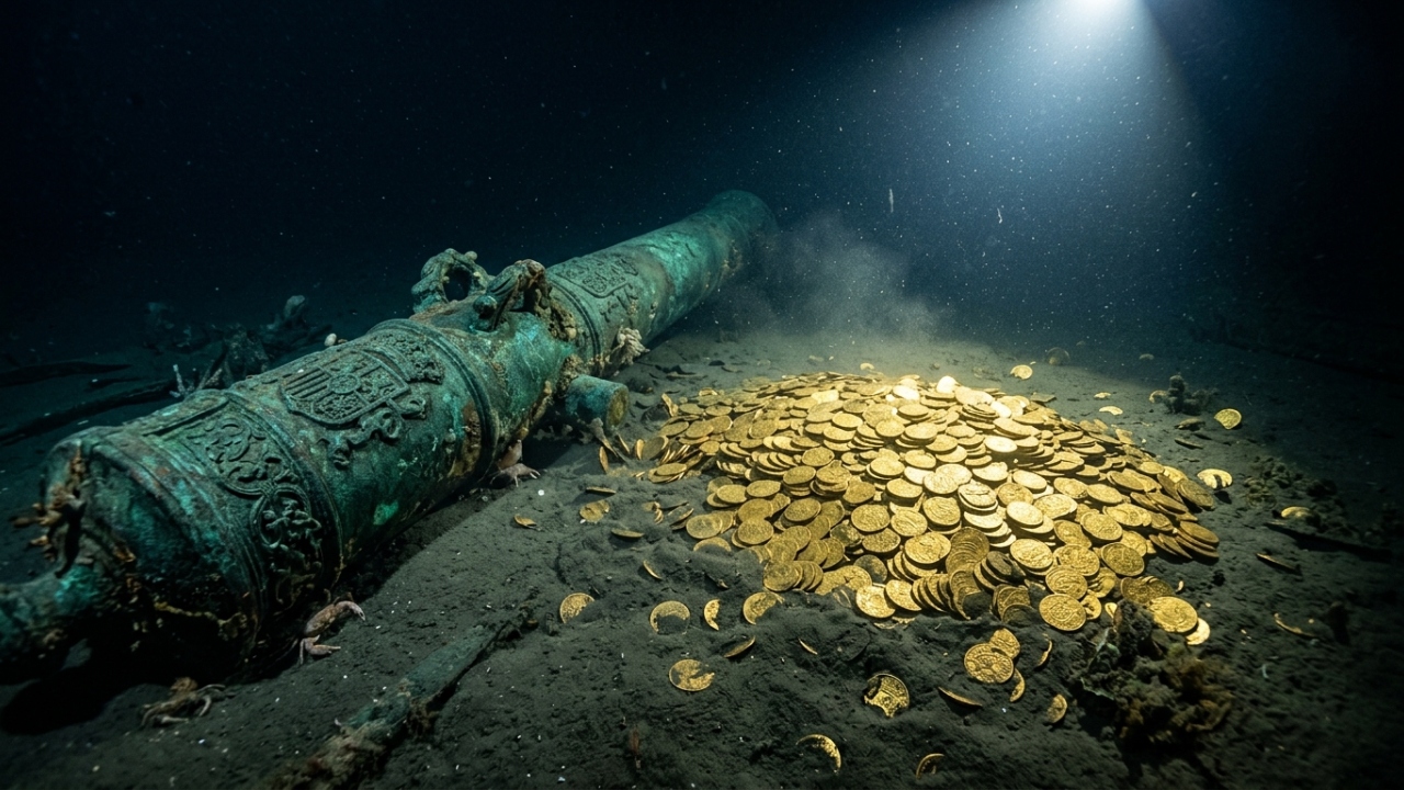 Avaliado em mais de 20 bilhões de dólares, o navio espanhol naufragado há 300 anos finalmente começa a ser explorado para revelar o maior tesouro subaquático da história mundial