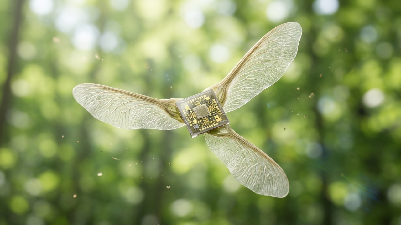 Cientistas americanos criaram microchips menores que um grão de areia que voam sozinhos e monitoram o ar que você respira