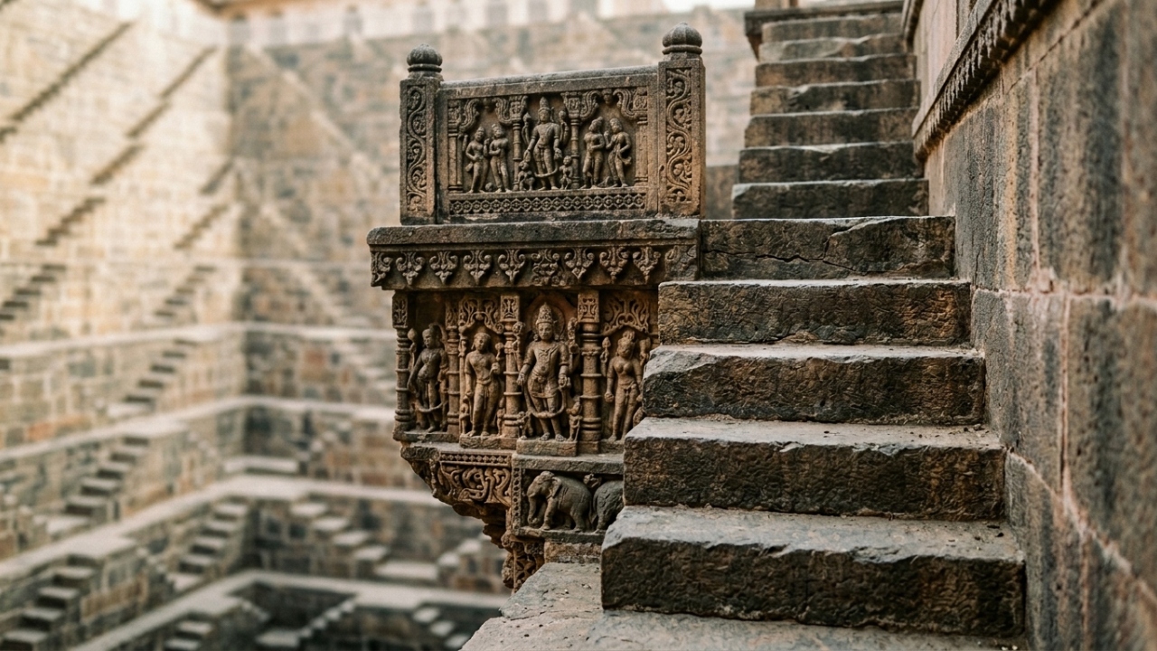 Este labirinto de água com 3.500 degraus perfeitamente simétricos e 13 andares de profundidade na Índia é considerado uma das obras de engenharia mais lindas do planeta