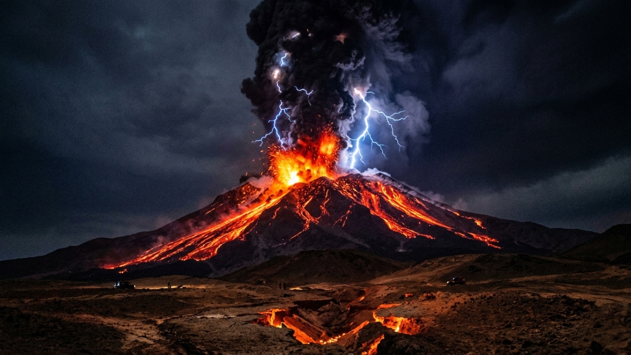 Após 700 mil anos adormecido, vulcão remoto eleva o solo em quase 9 centímetros e acende alerta máximo em satélites de monitoramento