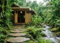 Com 10 anos de construção ao pé de uma montanha sagrada, a villa de bambu nas Filipinas surgiu como o refúgio orgânico mais sereno do sudeste asiático