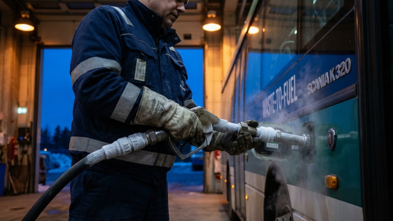Movido a gás extraído de aterros sanitários, o gigante de 320 cavalos emite quase zero poluição e corta os custos operacionais das empresas