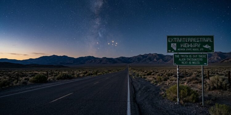 A rodovia americana percorre 158 km pelo deserto; famosa por relatos de OVNIs, ela é o trajeto mais misterioso do estado de Nevada