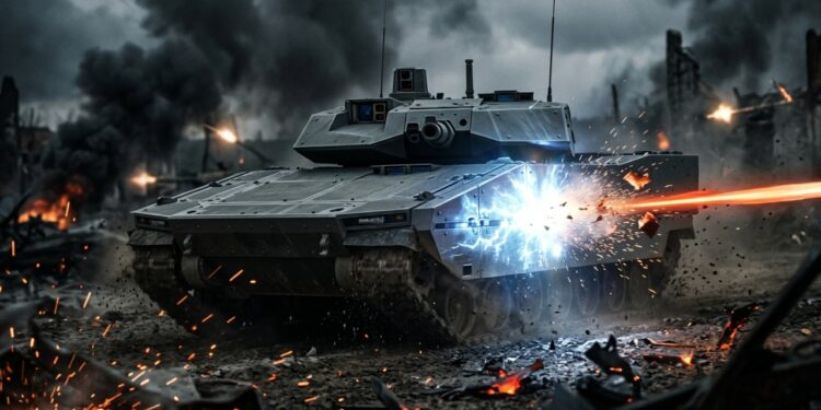 O Laboratório de Defesa do Reino Unido criou uma blindagem que vaporiza projéteis de cobre com uma descarga elétrica