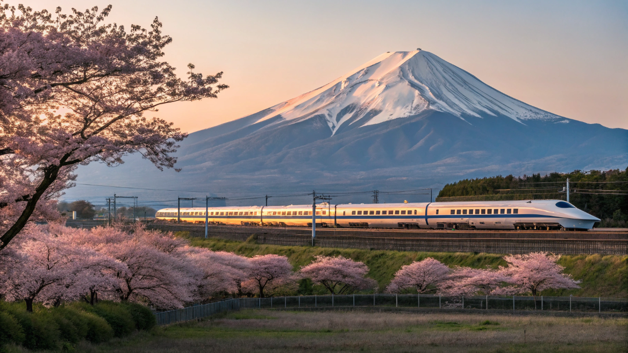 Trem bala asiático de 320 quilômetros por hora que transporta mais de 400 mil passageiros por dia com uma margem de atraso anual de apenas 54 segundos