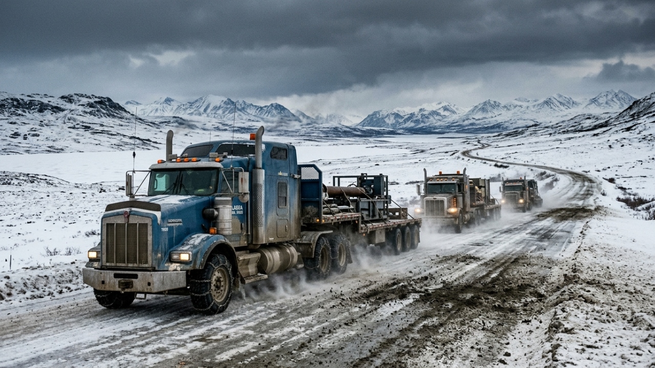 Com 666 km de gelo e lama através do Ártico, a rota no Alasca é a rodovia mais isolada e desafiadora do território norte-americano