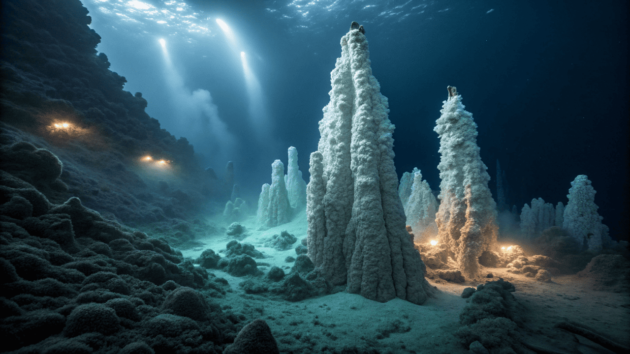 Um campo de cristais gigantes no fundo do mar pode provar que não estamos sozinhos no universo