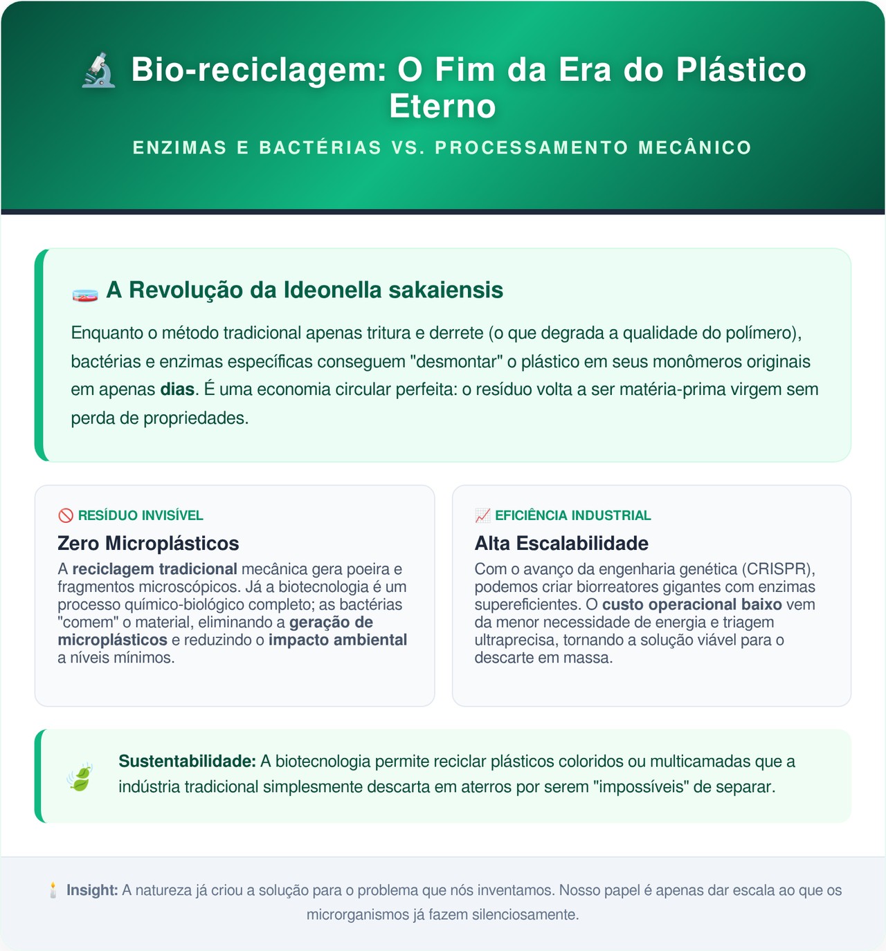 Uma bactéria minúscula está fazendo o que décadas de reciclagem não conseguiram resolver