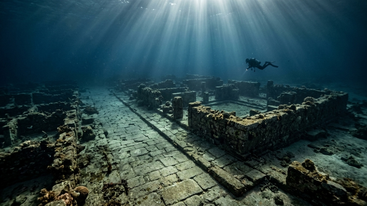 Escondida sob as ondas cristalinas do Mediterrâneo, a cidade portuária de 5.000 anos revela ruas pavimentadas e pátios intocados no fundo do mar