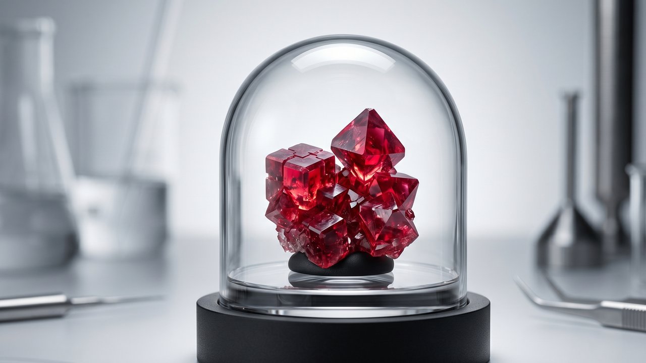 Esqueça o rubi, pois este mineral vermelho-carmim surge como uma joia rara e um perigo de toxicidade letal