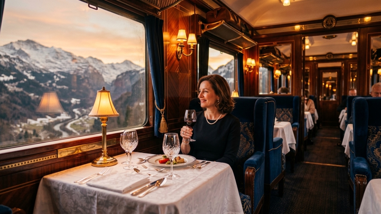A lendária viagem de luxo que inspirou o cinema cruza 3 países europeus oferecendo cabines de 5 estrelas e jantares exclusivos em um trajeto de tirar o fôlego