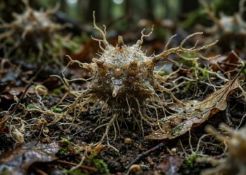 Vírus com pelos, caudas e braços em formato de estrela foram encontrados debaixo das folhas e os cientistas ainda estão tentando explicar o que são