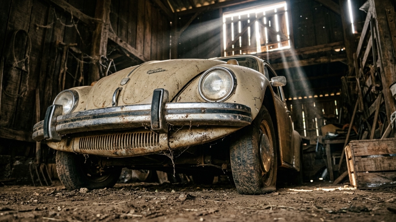 Fusca 1974 com 15 km rodados e plásticos nos bancos é preservado por 50 anos em Minas Gerais