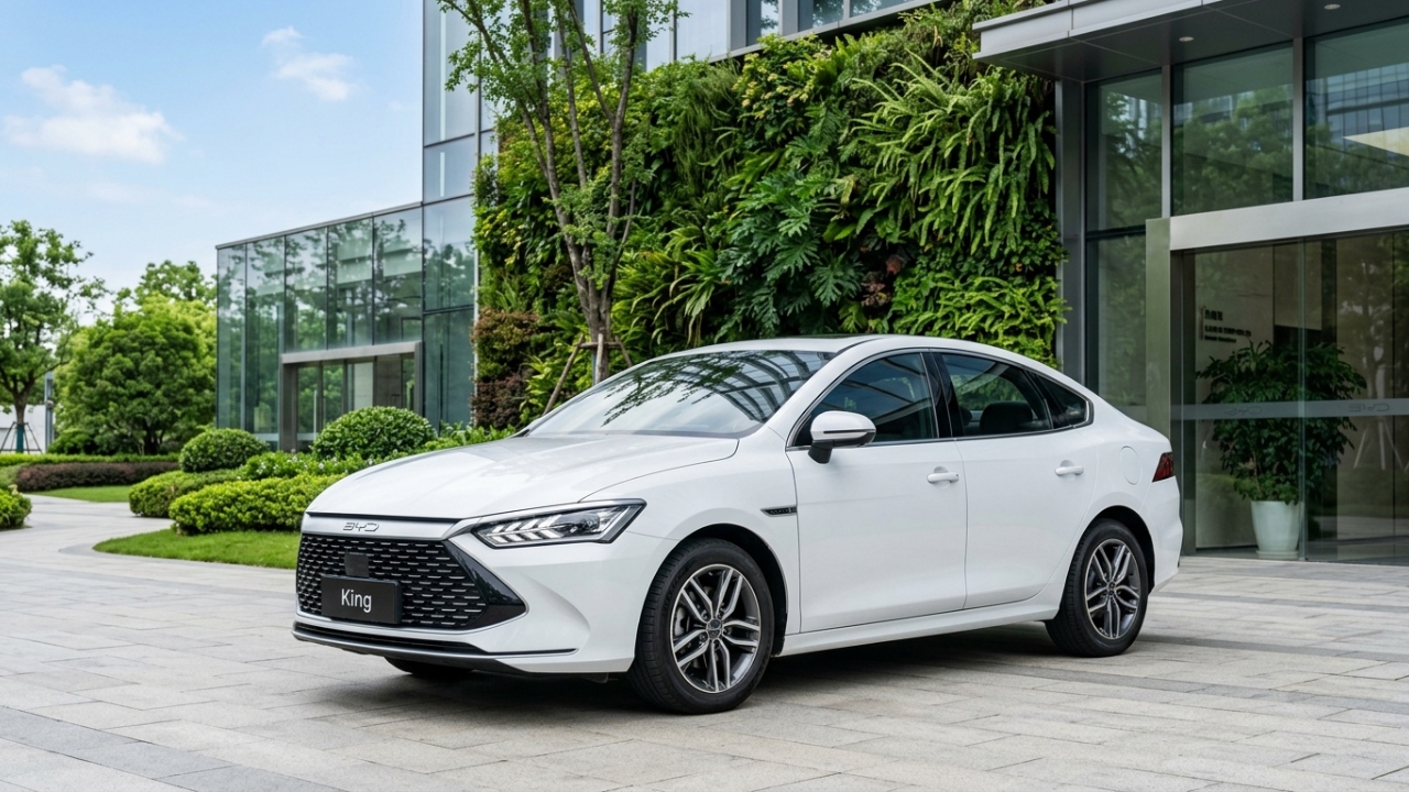 Alcançando 1.200 quilômetros de autonomia com bateria e gasolina, o sedan híbrido de 209 cavalos opera com extrema eficiência térmica