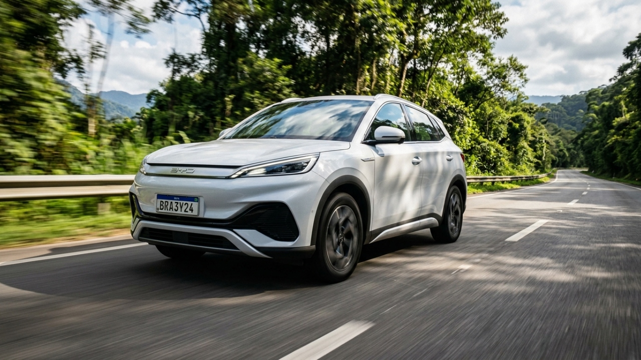 SUV elétrico de 204 cavalos atinge 480 quilômetros de autonomia e recarrega bateria em apenas 30 minutos para dominar rodovias neste ano de 2026