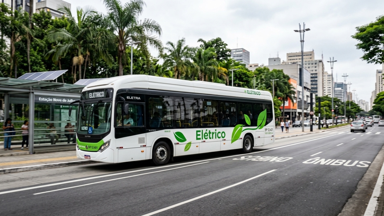 Com 215 kW de potência e tecnologia 100% brasileira, o novo gigante elétrico que começou a rodar no corredor ABC promete silêncio absoluto e zero poluição