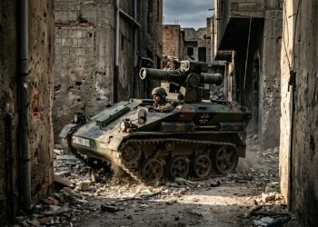 Pesando apenas 3 toneladas o minitanque alemão cabe dentro de helicópteros e surpreende o inimigo ao disparar mísseis devastadores em vielas estreitas