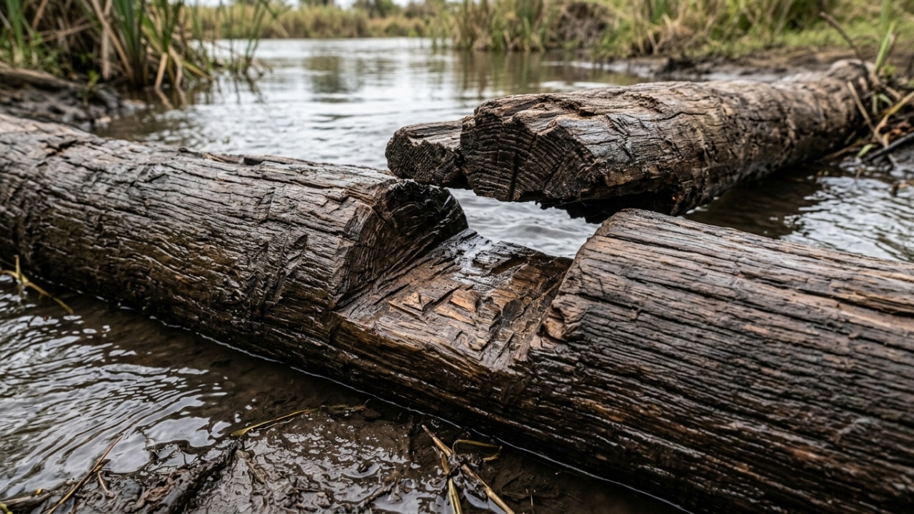 Arqueólogos encontraram na Zâmbia uma estrutura de madeira de 476 mil anos que prova que a engenharia humana é muito mais antiga do que ensinaram