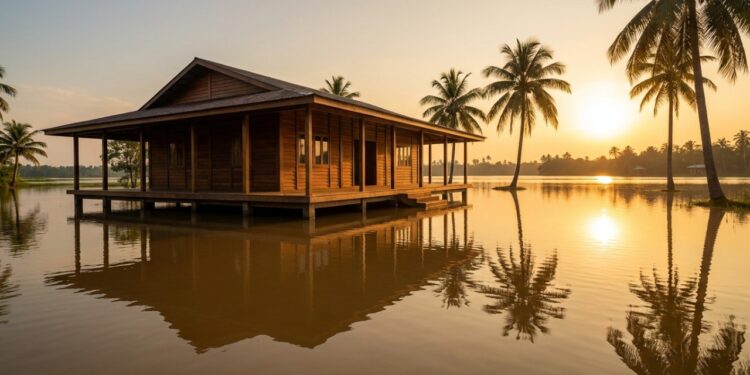 As casas pré-fabricadas de Bangladesh são a resposta para um país onde 80% do território está sujeito a alagamentos