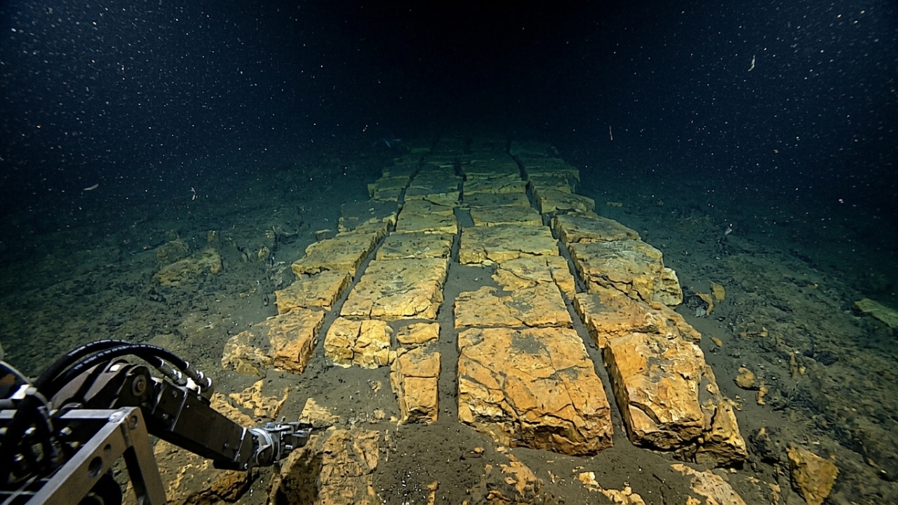 Uma estrada de tijolos amarelos encontrada a 3.000 metros de profundidade no Oceano Pacífico levanta dúvidas sobre a existência de uma civilização submersa no passado