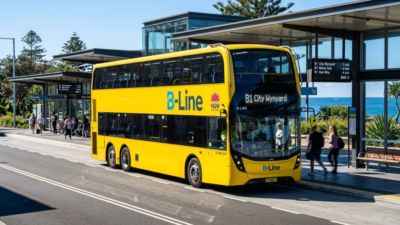 Com frotas de dois andares e tecnologia de alta frequência, o sistema B-Line em Sydney tornou-se o maior marco de transporte público rápido da região