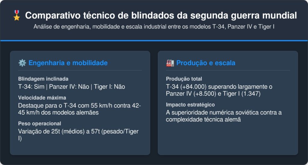 A blindagem inclinada do T-34 fazia os projéteis deslizarem para longe do aço e esse truque de geometria ainda é regra básica em todos os tanques modernos