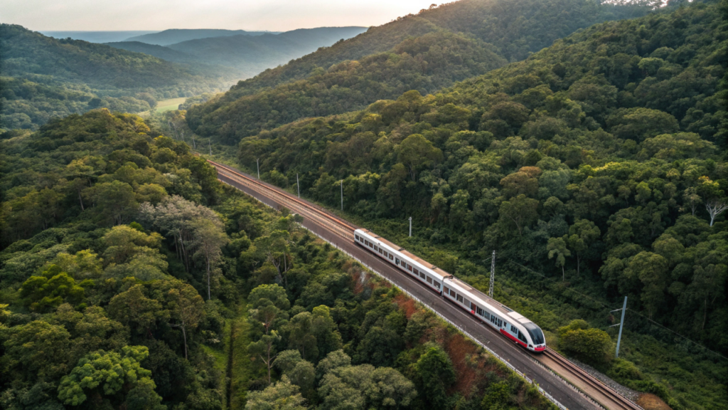 O mega projeto ferroviário de 50 bilhões de reais que promete criar um inovador trem de alta velocidade a 350 km/h para ligar 2 das principais capitais do país em menos de 2 horas de viagem