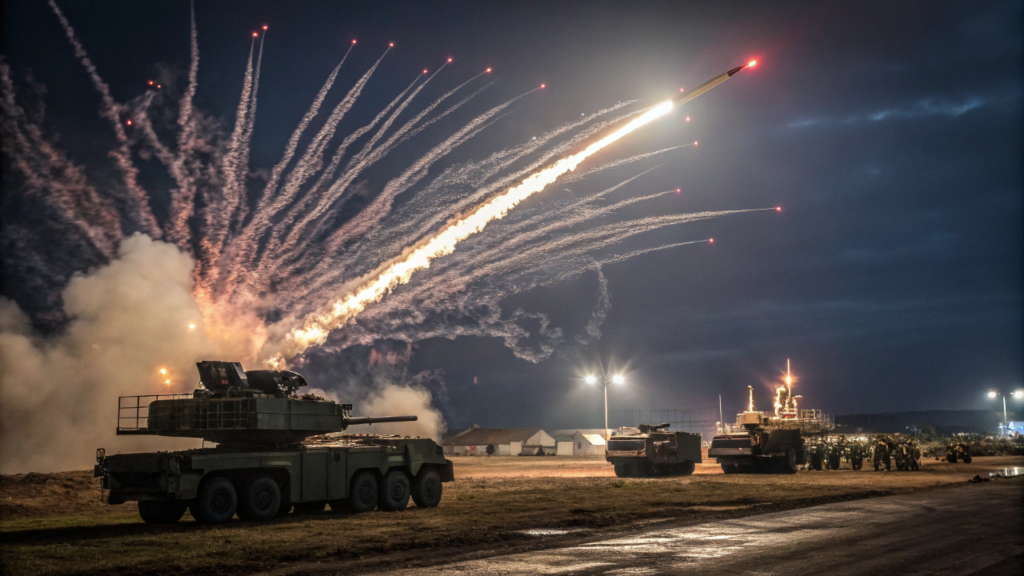 O impressionante sistema de defesa aérea russo Pantsir-S1 combina mísseis velozes e canhões duplos de 30 milímetros capazes de abater aeronaves e drones inimigos a mais de 20 quilômetros de distância