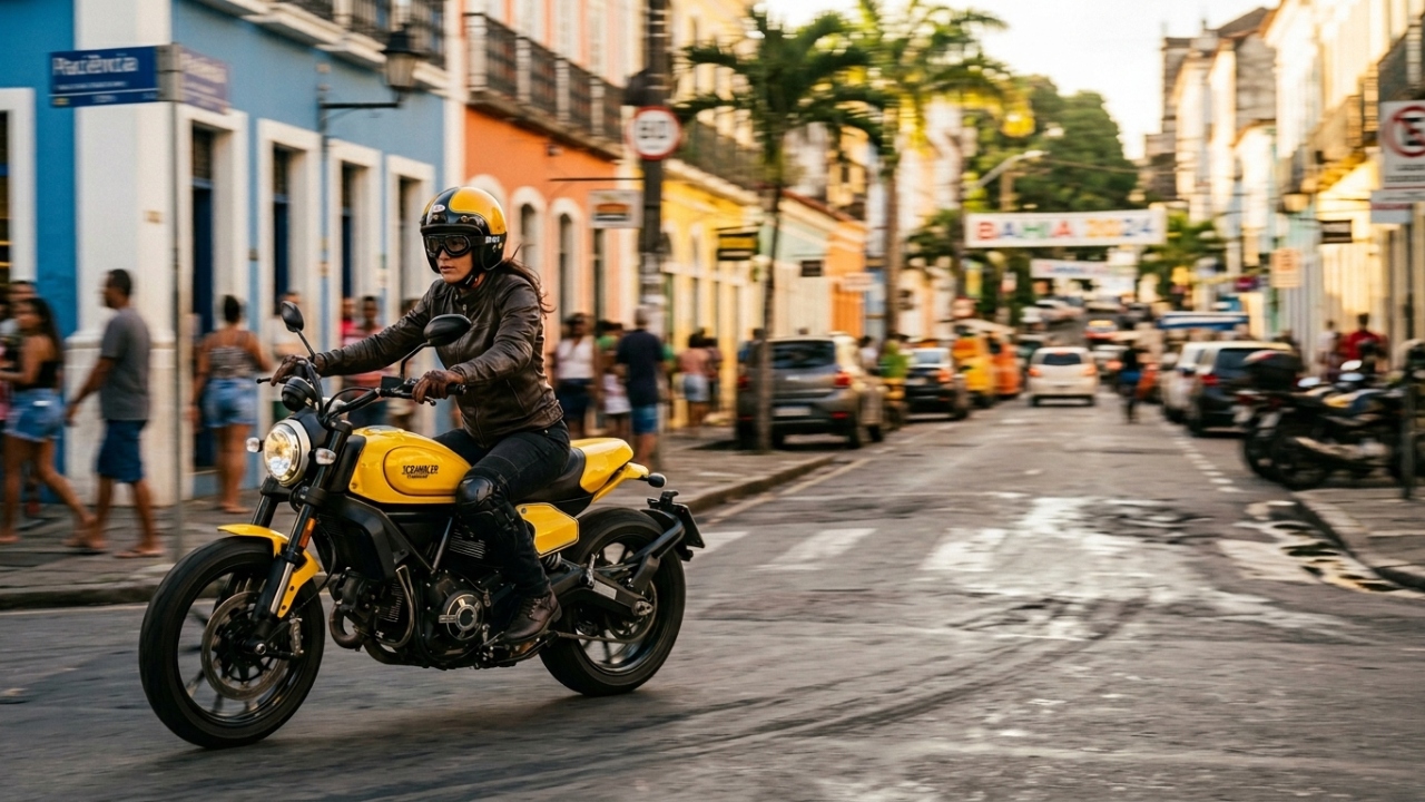 Inspirada nos anos 70, a moto italiana de 73 cavalos mistura visual clássico com tecnologia de ponta e atrai motociclistas que fogem do comum