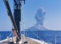 Erupção do vulcão Stromboli em 2019