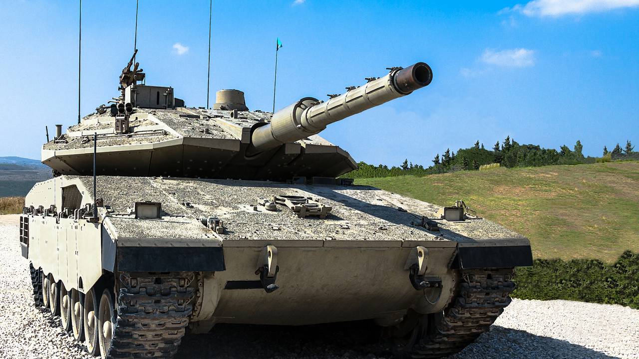 Com o motor na frente e sistema de defesa Trophy, o tanque Merkava de 65 toneladas é a maior referência mundial em proteção e sobrevivência de tripulação