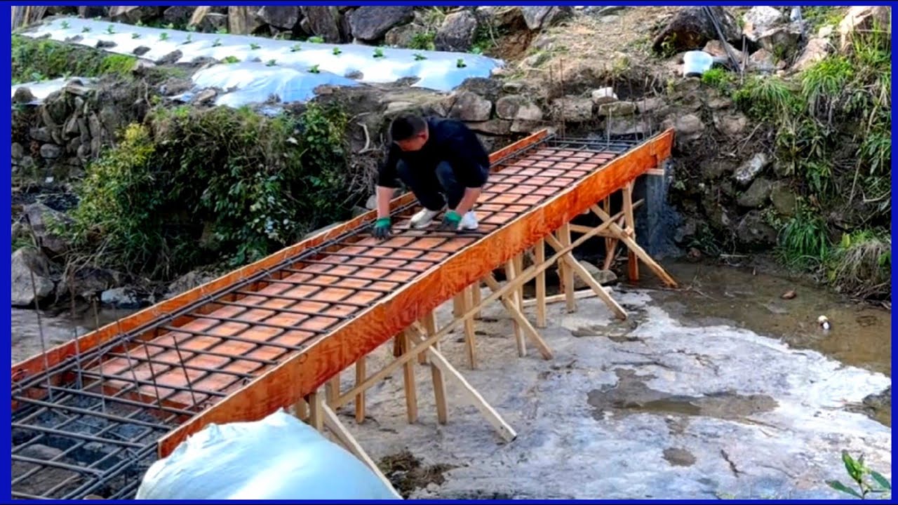 Como construir uma ponte resistente sobre um pequeno riacho
