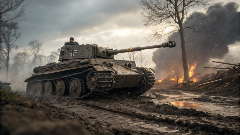 O canhão de 88 mm do Tiger destruía tanques soviéticos e americanos a mais de 2 quilômetros com um único disparo certeiro