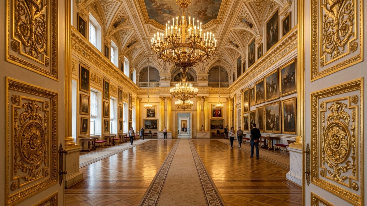 Abrigando 3 milhões de obras de arte e mais de mil salas, o complexo de 1764 tornou-se um dos maiores e mais antigos museus do mundo
