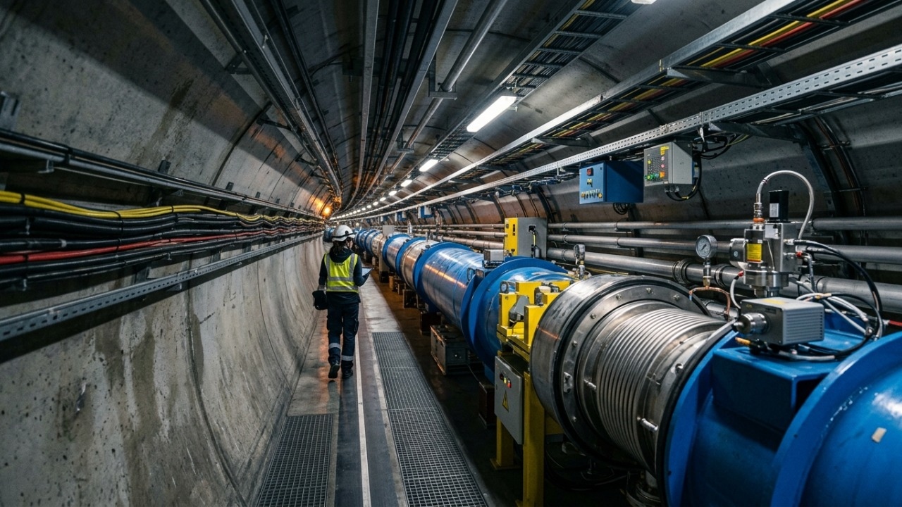 Ocupando um anel de 27 km de circunferência a até 175 metros de profundidade, o acelerador de partículas tornou-se a maior máquina do planeta