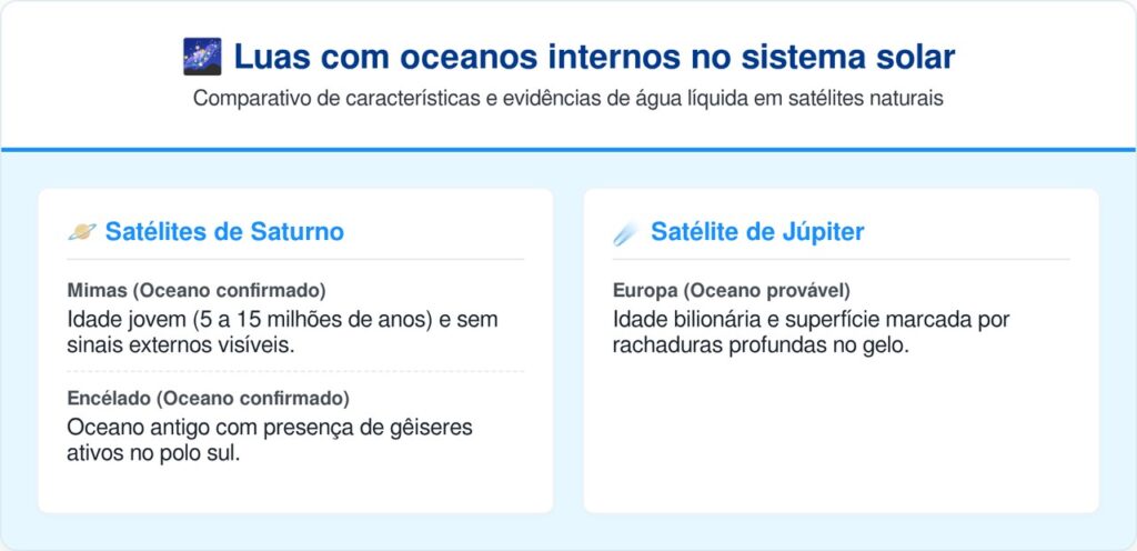 A lua que parece morta tem um oceano gigante escondido sob 30 km de gelo, e isso muda tudo
