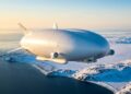 Airlander 10 voa sobre gelo sem depender de aeroporto