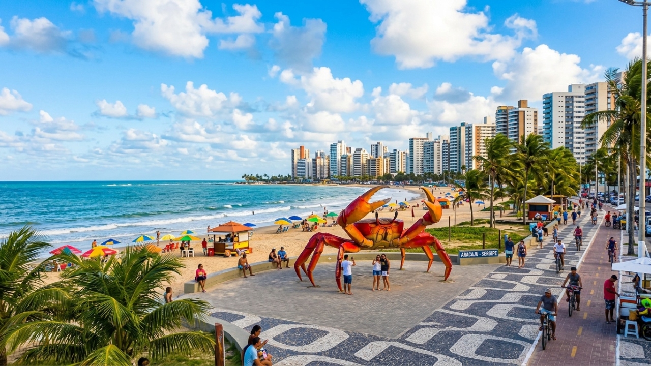 Desenhada como um tabuleiro de xadrez em 1855: a primeira capital planejada do Brasil tem 6 km de orla à beira-mar e um caranguejo gigante de 7 metros