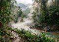 Com águas que atingem 90 graus na Amazônia peruana, o Shanay-Timpishka é o maior rio térmico do mundo a fluir longe de vulcões ativos