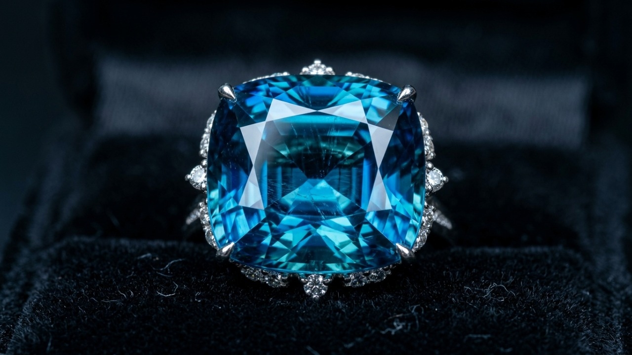 Esqueça a safira e o diamante azul, pois esta variedade rara de turmalina exibe tons profundos de oceano e um brilho magnético incomparável