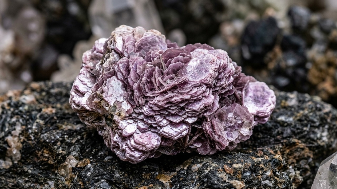 Esqueça as micas comuns, pois este cristal de dureza 2,5 é o maior reservatório natural de lítio e brilha em tons lilases na natureza